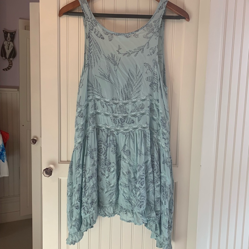 Blue patterned dress - Picture 2 of 2